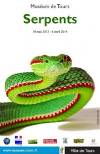 Exposition Serpents. Du 18 mai 2013 au 6 avril 2014 à Tours. Indre-et-loire. 